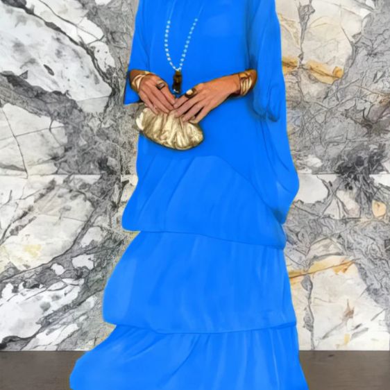 Anmutiges, fließendes Maxikleid