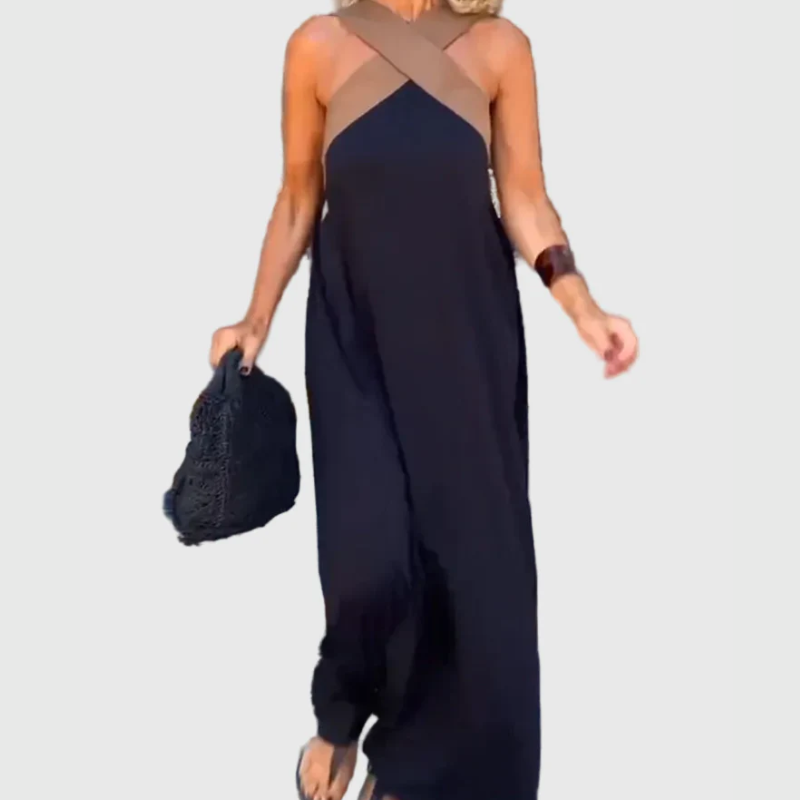 Elegantes fließendes Maxikleid