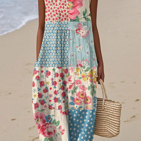 Anna | Patchwork-Midikleid
