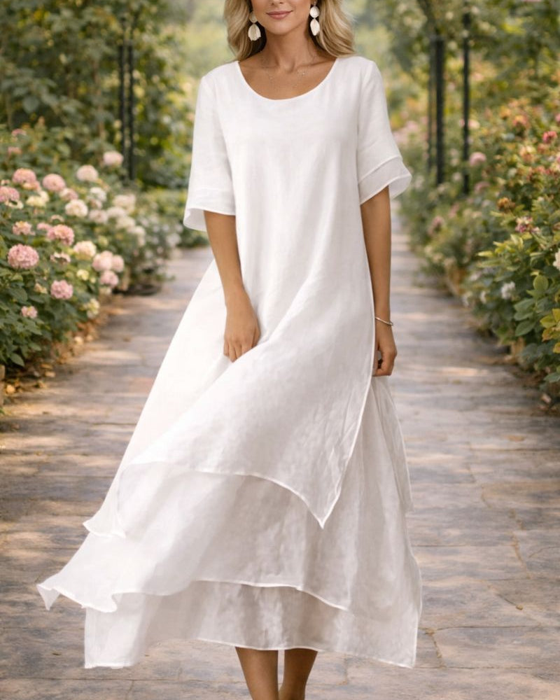 April™ | Timeless Elegance Dress - White - Dress - Concept Fashionlab