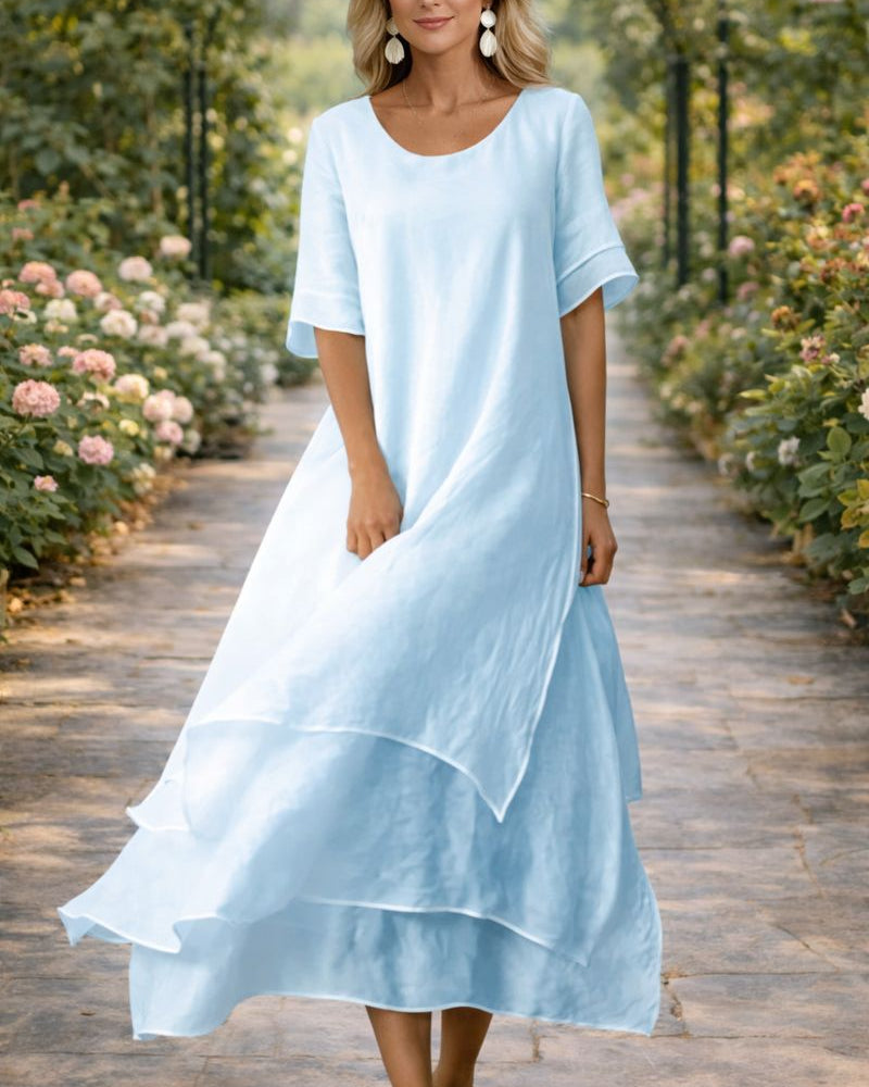 April™ | Timeless Elegance Dress - Blue - Dress - Concept Fashionlab