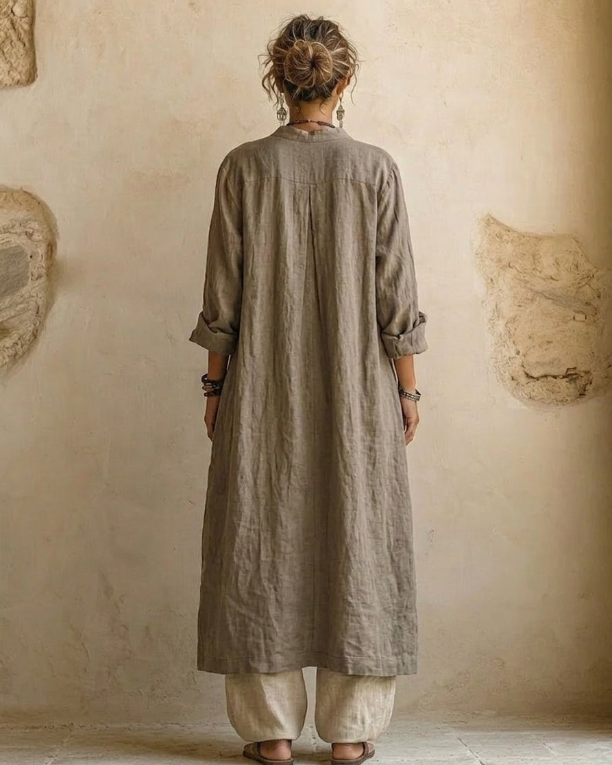 Natürliches 3-teiliges Set™ - Hochwertige Baumwoll- und Leinenmischung - 2XL - - Cow Clothing