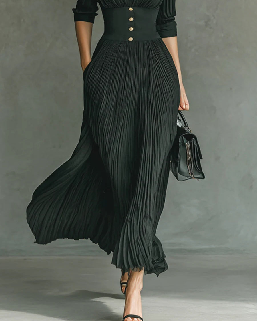Maéline - Chic, figurschmeichelndes Kleid mit taillierter Passform Damen - - Midi Dress - Concept Fashionlab