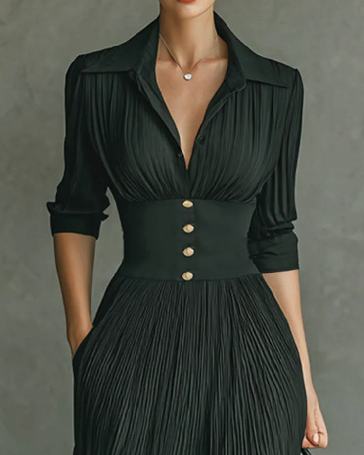 Maéline - Chic, figurschmeichelndes Kleid mit taillierter Passform Damen - - Midi Dress - Concept Fashionlab