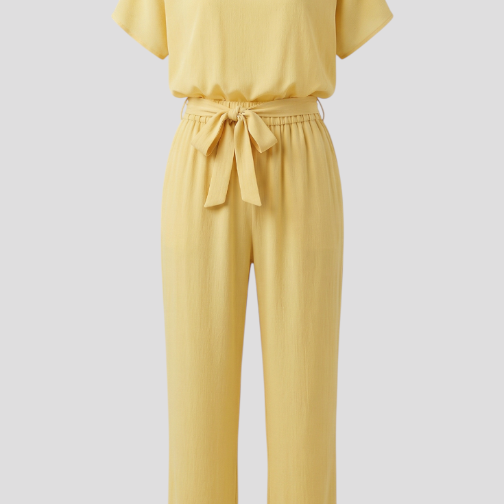Eleganter Damen-Jumpsuit - Gelb - Jumpsuit - Concept Fashionlab
