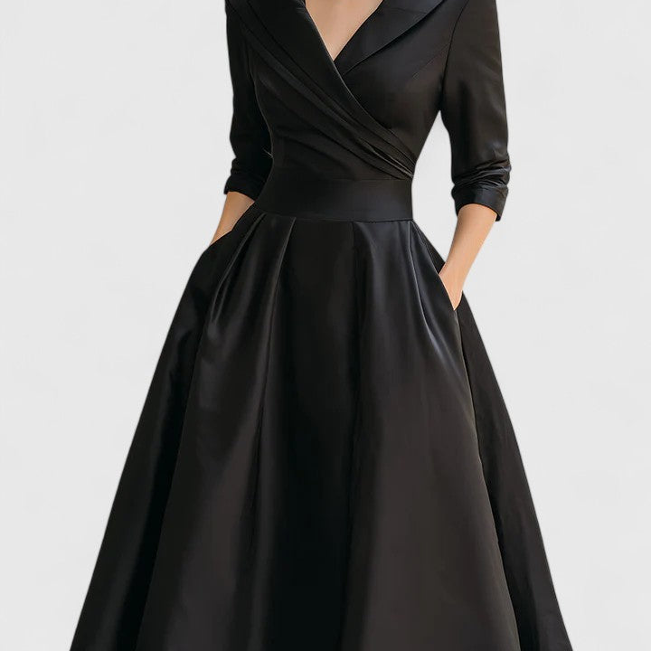 Damen Luxuriöses Midikleid für mühelose Eleganz