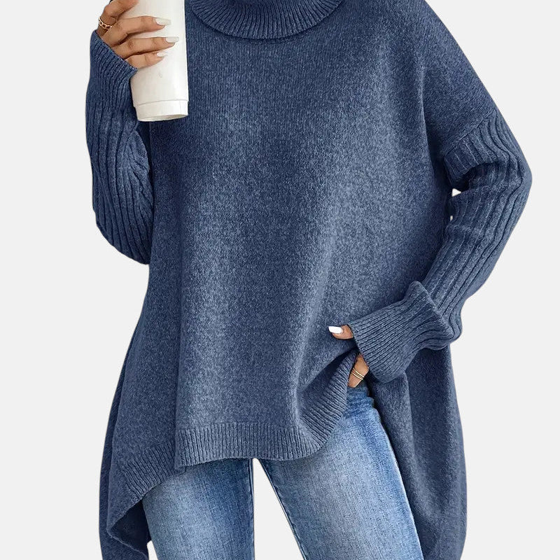 Kuscheliger Langarm-Rollkragenpullover