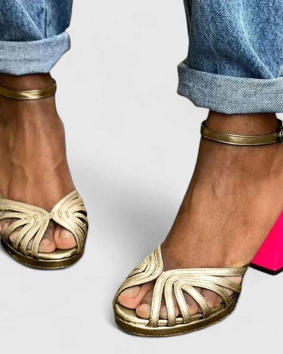 Damen Noelyrah — zeitlose, elegante High Heels - Gold - Damen > Heels - Concept Fashionlab