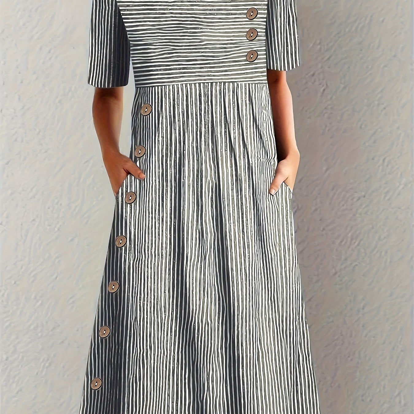 Edna | Gestreiftes Sommerkleid