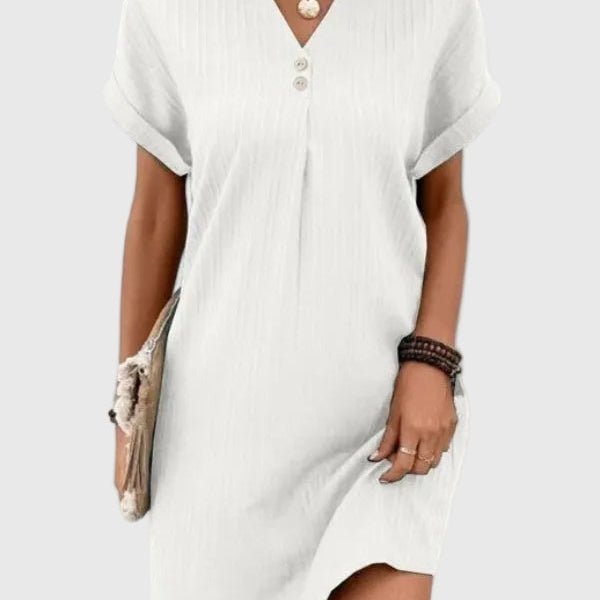 Damen gedrapiertes Minikleid