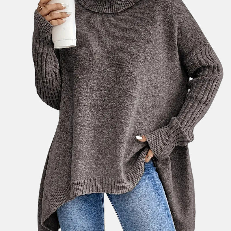 Kuscheliger Langarm-Rollkragenpullover