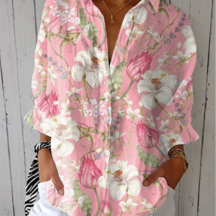 Frances | Elegante Blütenbluse