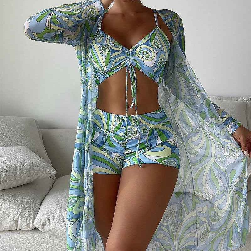 Muse® | 3-teiliges bedrucktes Bikini-Set