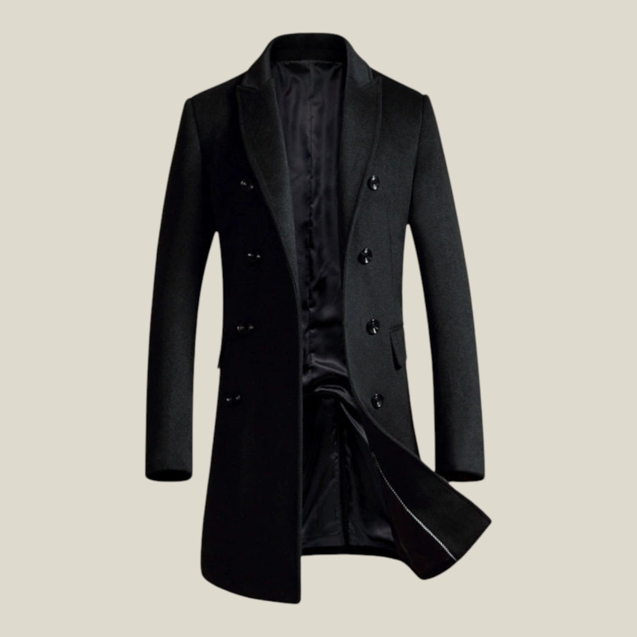 Eleganter Business-Mantel mit Reverskragen-Concept Fashion Lab