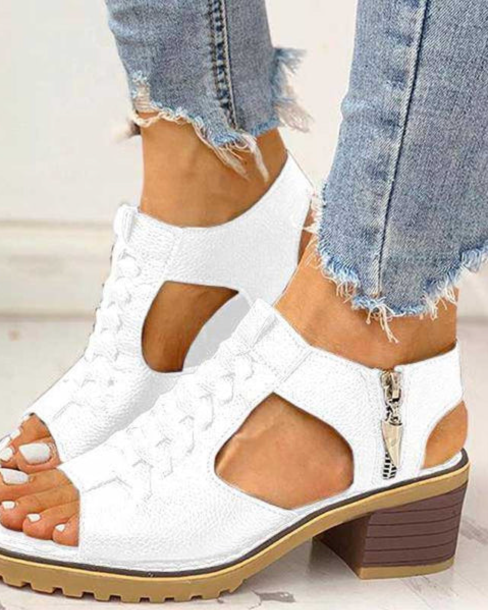 Glamouröse High-Heel-Sandalen Damen - Weiß - Damen > Sandalen - Concept Fashionlab