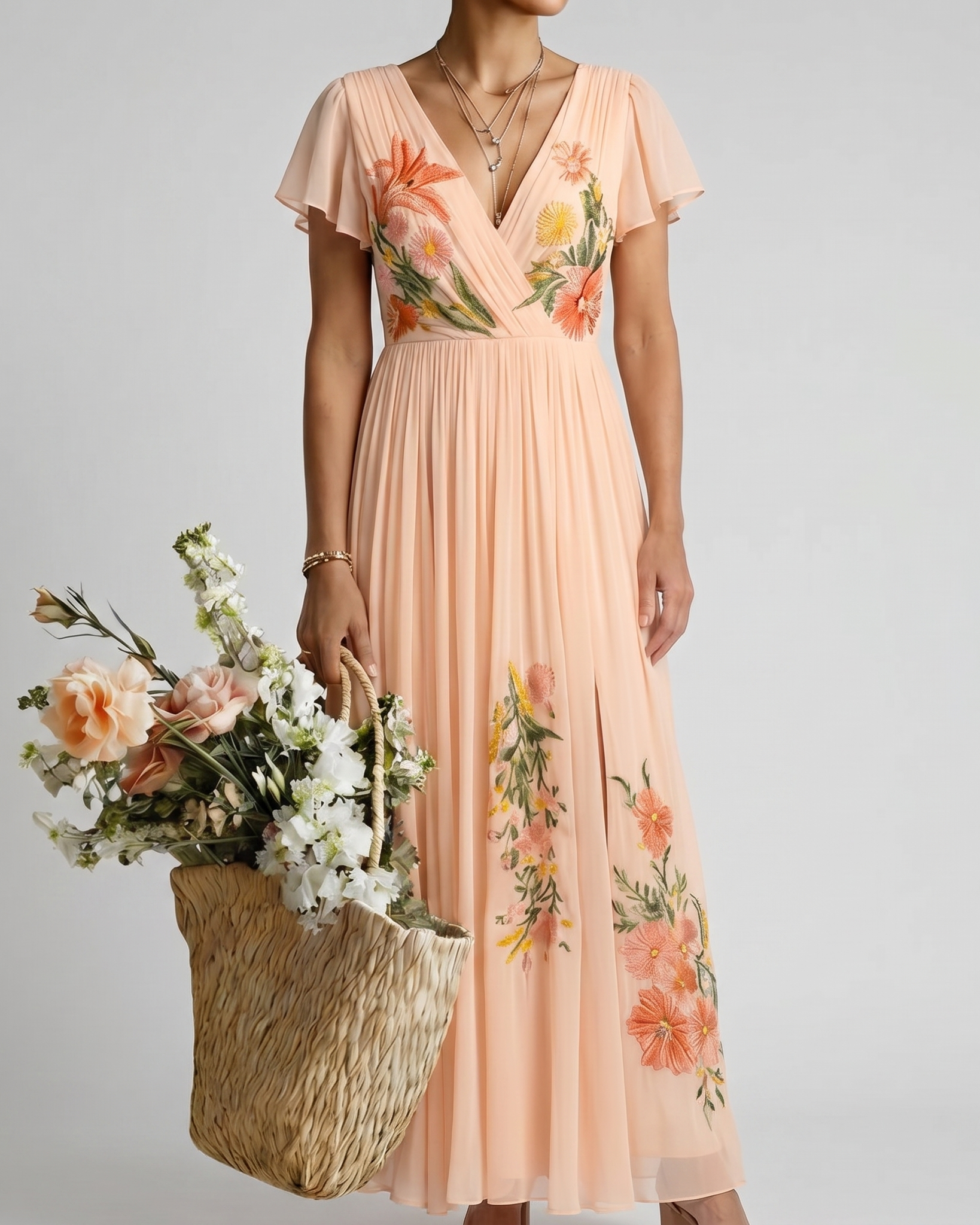CALISTA | FLORALES MAXIKLEID - Blumenmuster - - Olivia Luna