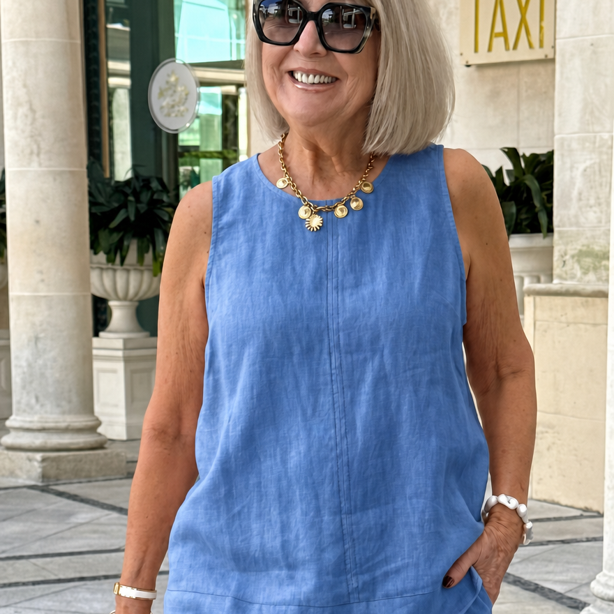 Adeline™ Leinen-Tanktop