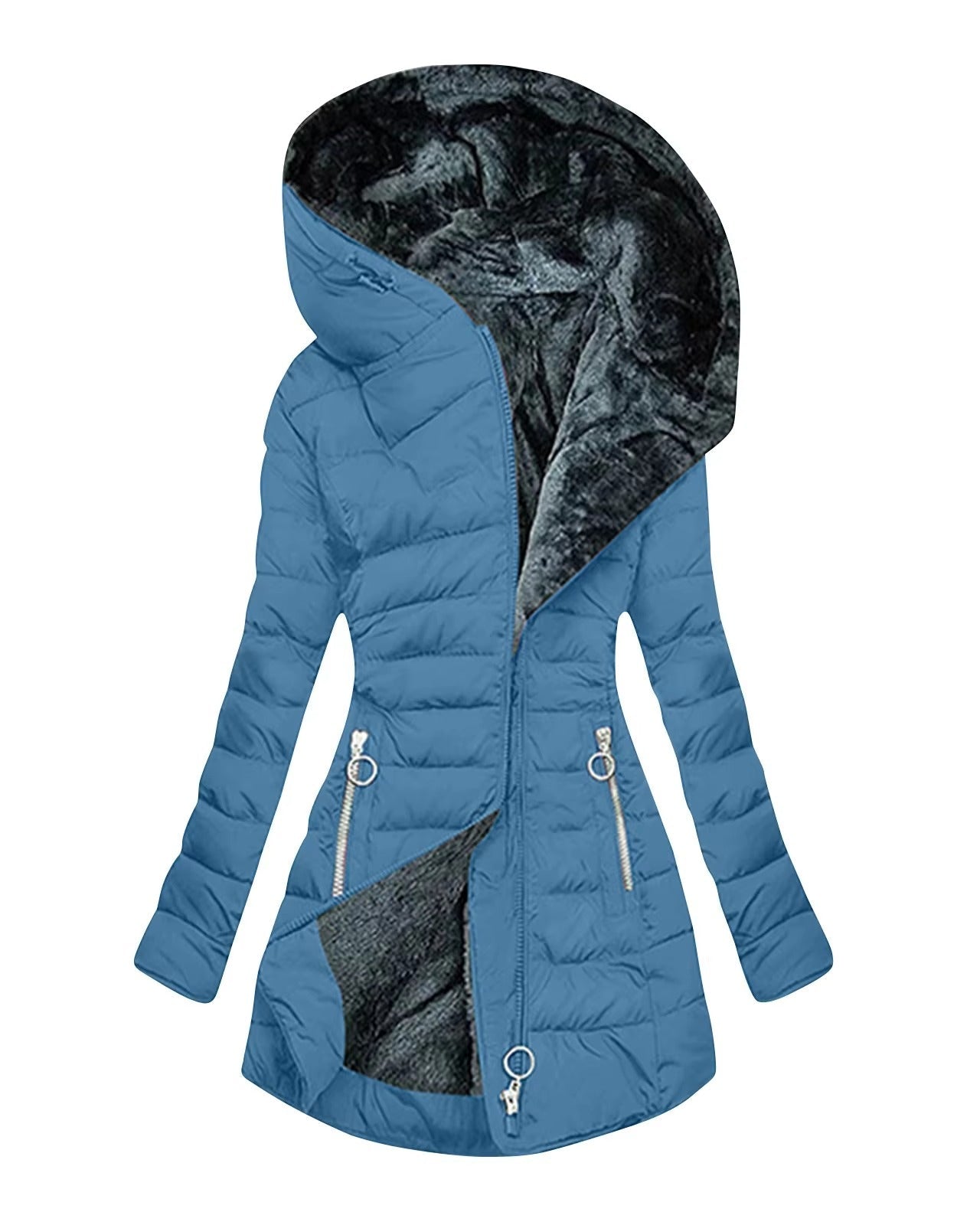 Camila gemütlicher Mantel — Müheloser Komfort und Stil Damen - Blaugrün - Damen > Mäntel - Concept Fashionlab