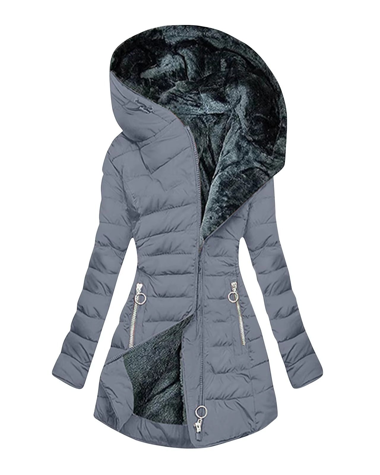 Camila gemütlicher Mantel — Müheloser Komfort und Stil Damen - Grau - Damen > Mäntel - Concept Fashionlab