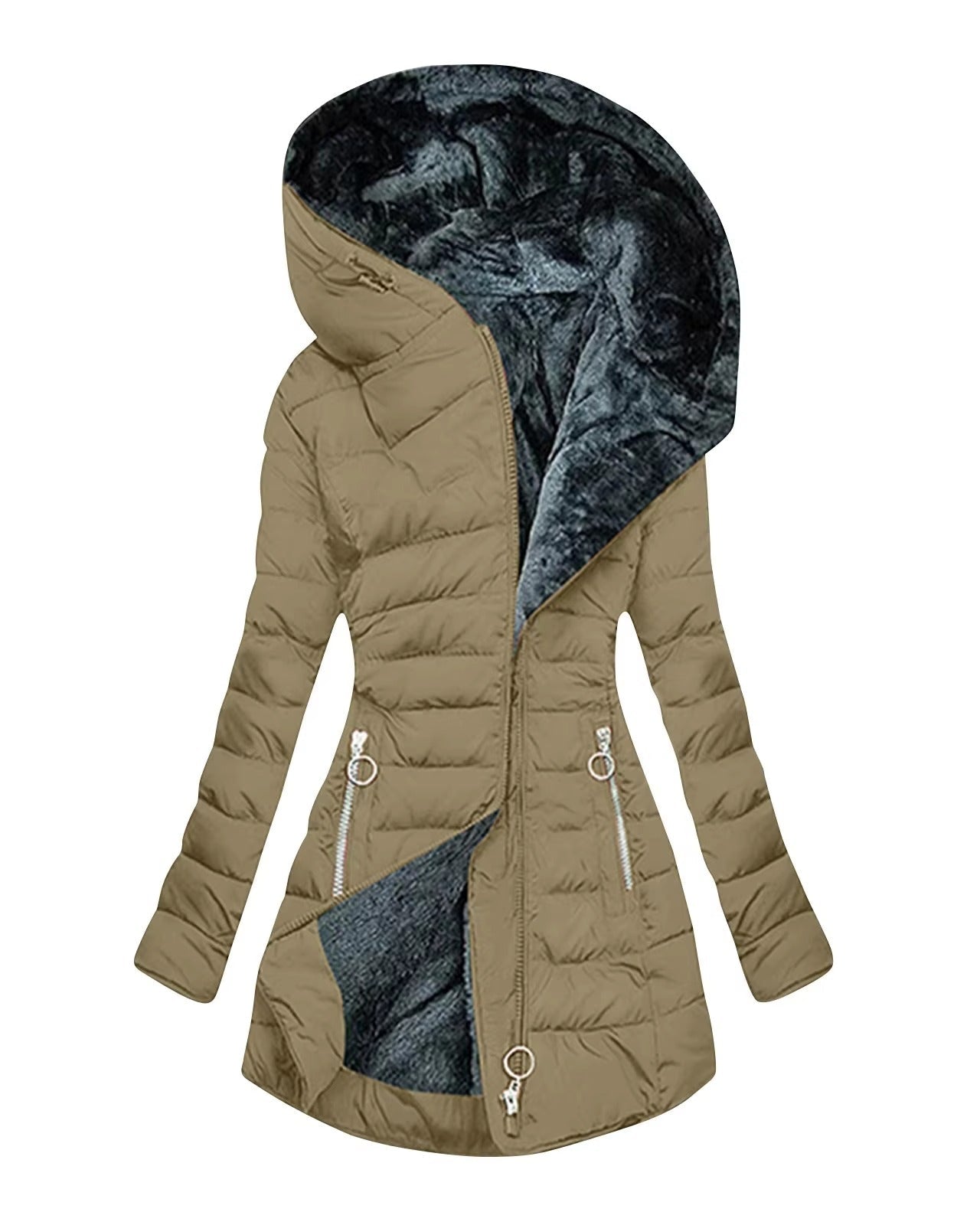 Camila gemütlicher Mantel — Müheloser Komfort und Stil Damen - Kamel - Damen > Mäntel - Concept Fashionlab