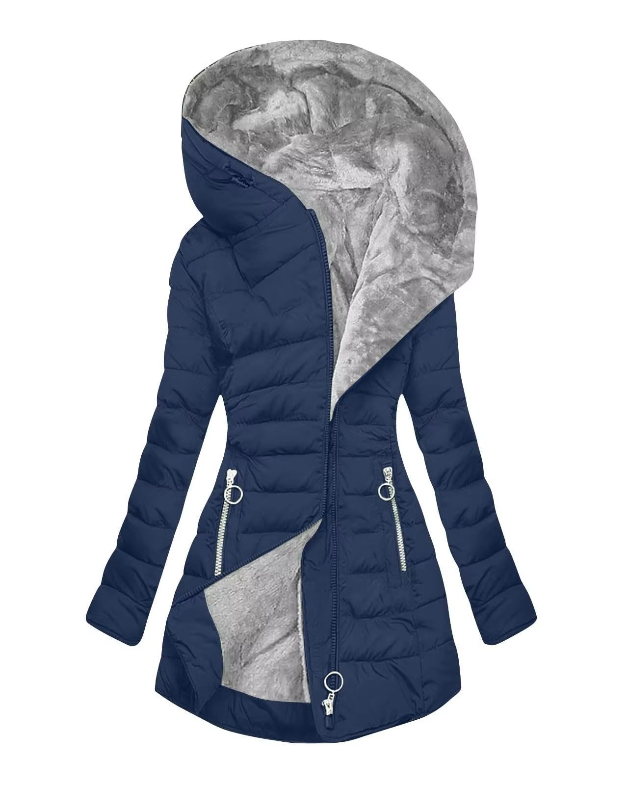 Camila gemütlicher Mantel — Müheloser Komfort und Stil Damen - Marineblau - Damen > Mäntel - Concept Fashionlab