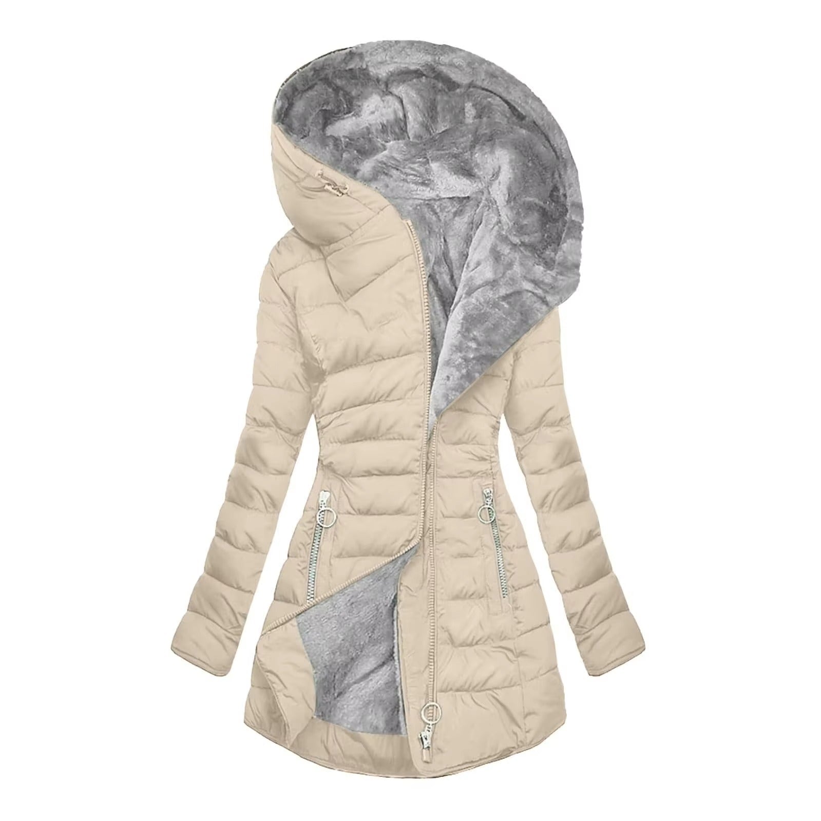 Camila gemütlicher Mantel — Müheloser Komfort und Stil Damen - Beige - Damen > Mäntel - Concept Fashionlab