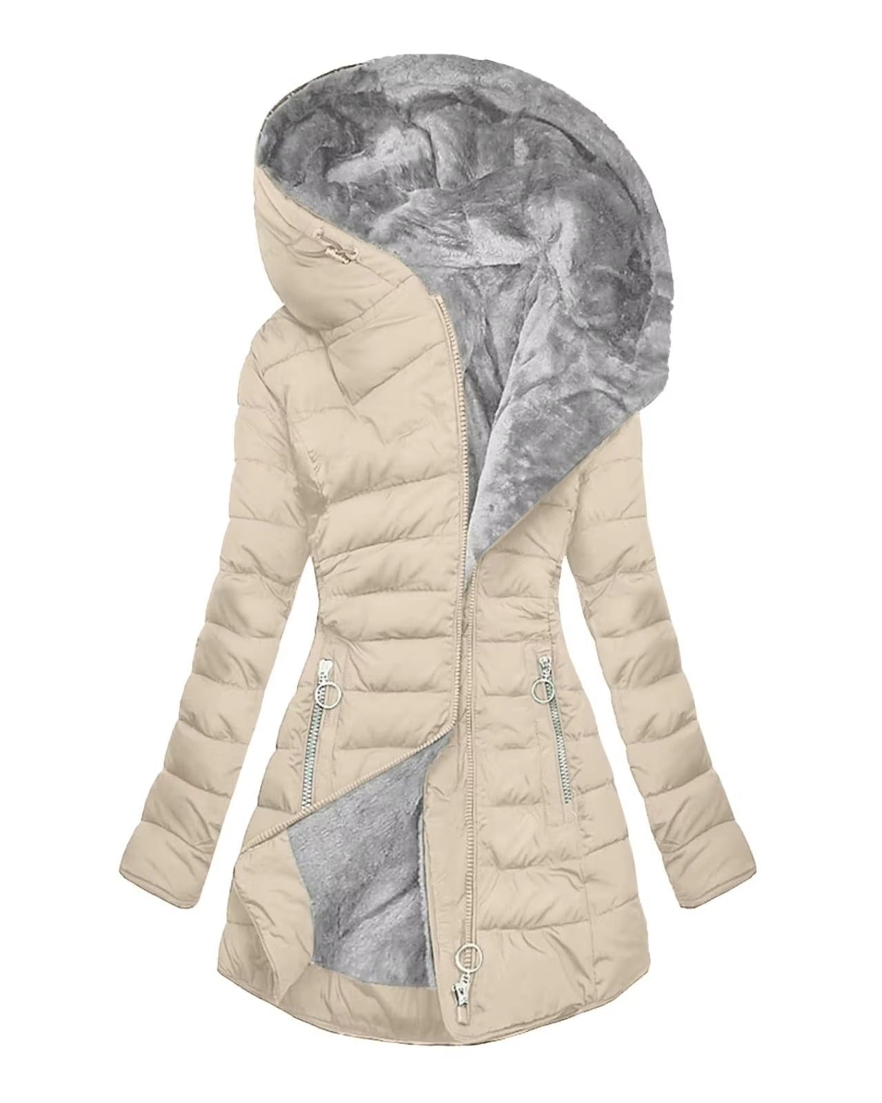 Camila gemütlicher Mantel — Müheloser Komfort und Stil Damen - Beige - Damen > Mäntel - Concept Fashionlab