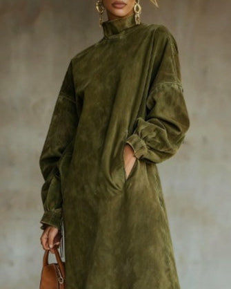 Aurora Wildleder-Fransen-Kleid – Eleganter Boho-Chic-Stil - - Dress - Concept Fashionlab