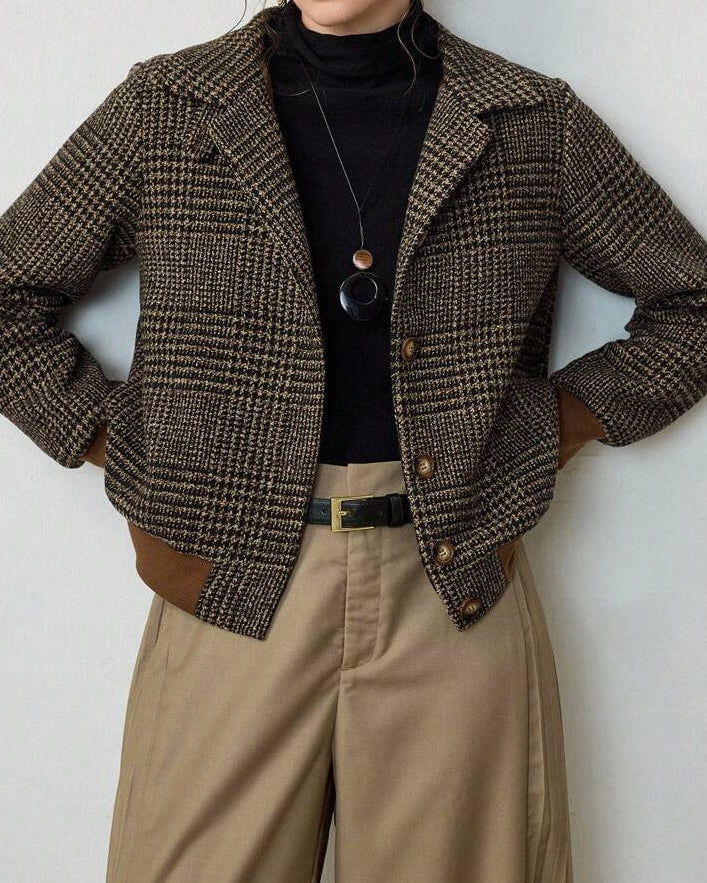Blythe Cropped Tweed Jacket — Effortlessly Chic - - Jacket - Concept Fashionlab
