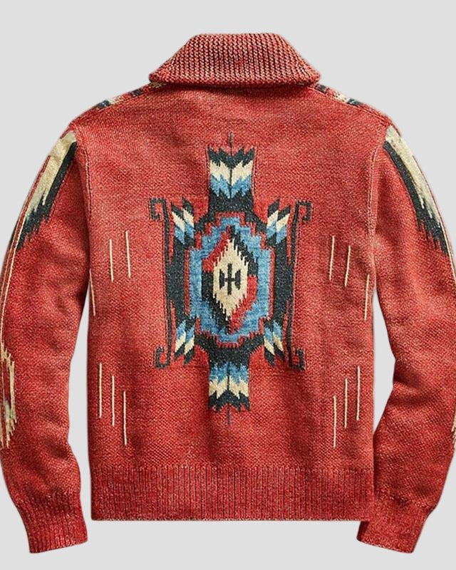 men Gebreide Adrian Vintage Jacquard Lapel Knit Cardigan Timeless Style, Cozy Comfort Vintage - - Cardigan - Concept Fashionlab
