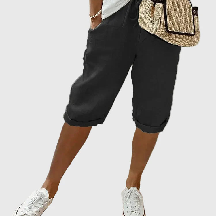 Selena weich-taillierte Komfort-Shorts