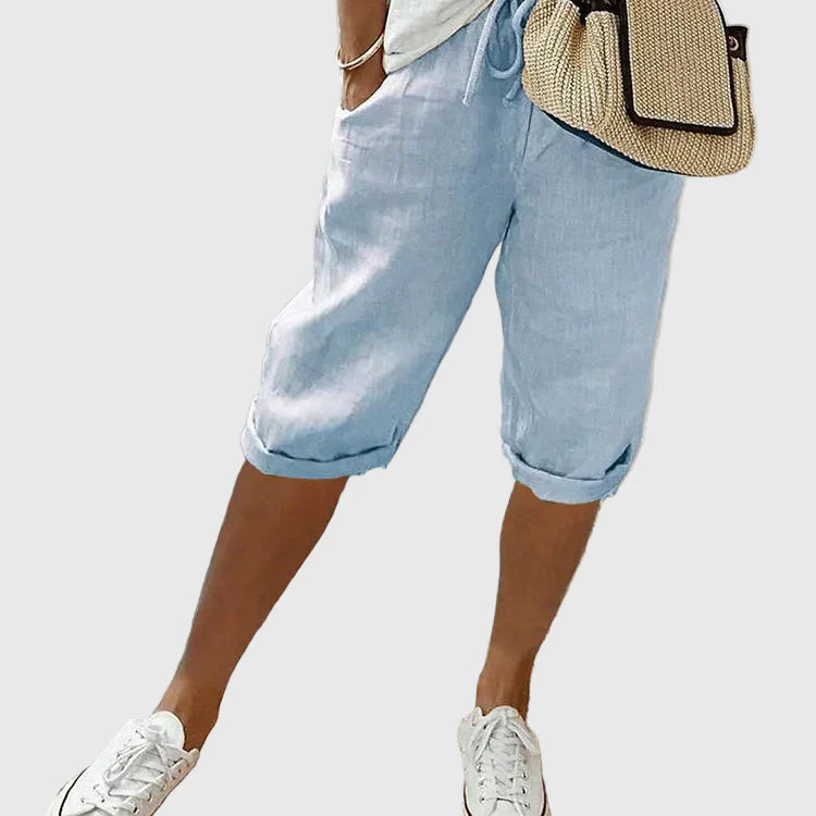 Selena weich-taillierte Komfort-Shorts