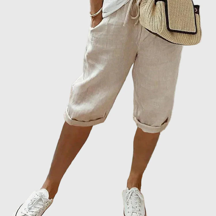 Selena weich-taillierte Komfort-Shorts