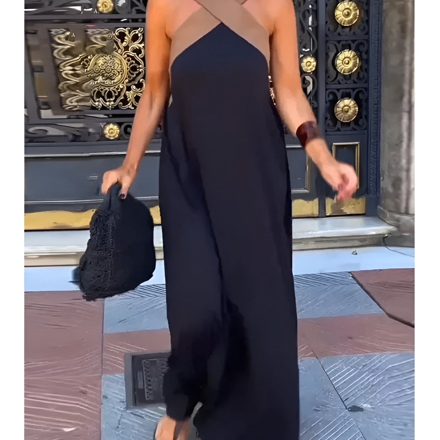 Delphine-Kleid mit überkreuztem Schnittdetail Damen