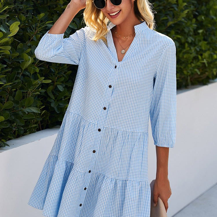 Mühelos fließendes Midi-Kleid für den Alltag Damen