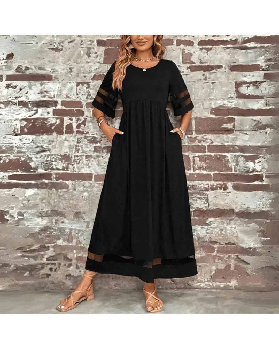 Schmeichelhaftes Kleid mit Bauchbedeckung Damen - - Dress - Concept Fashionlab
