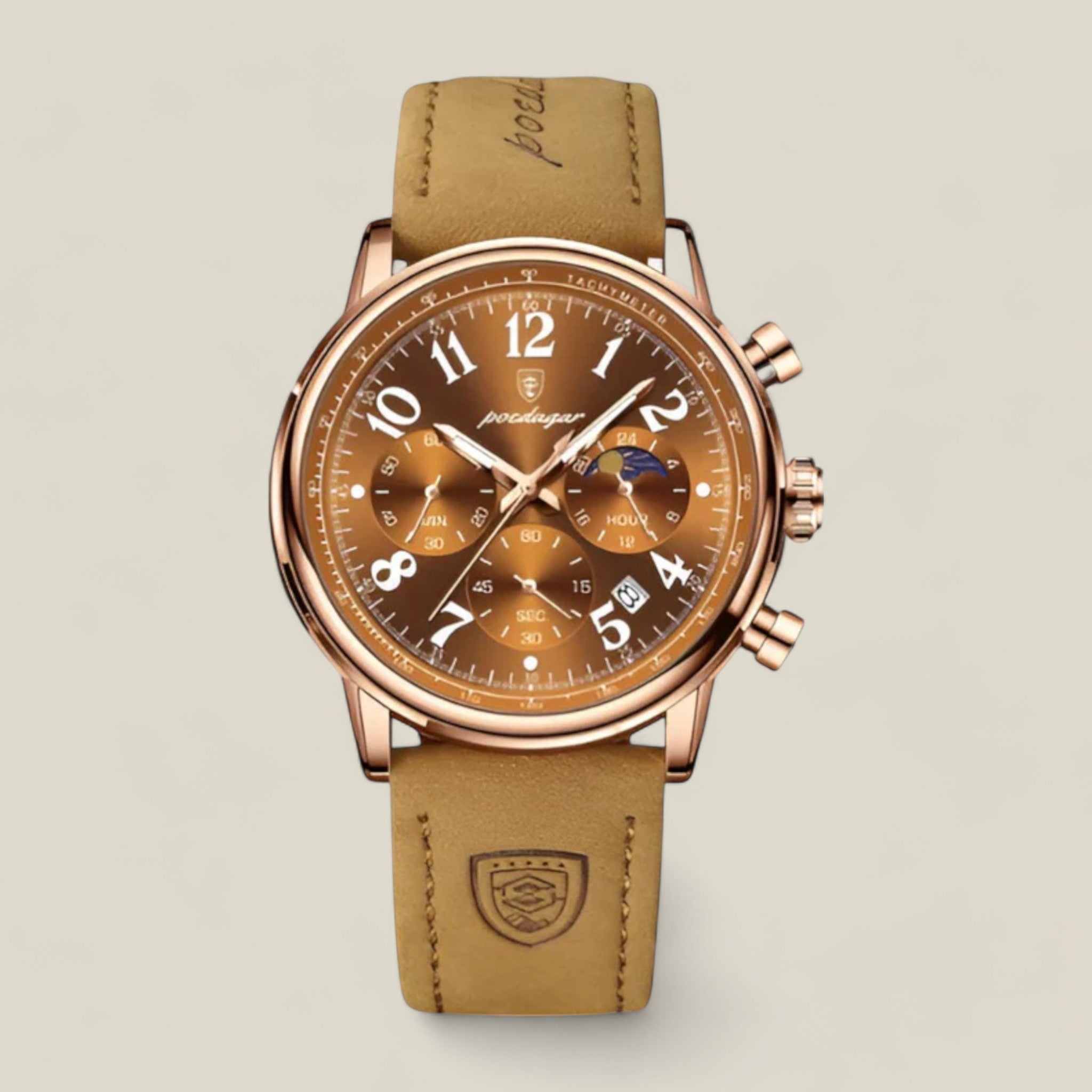 Anton | Luxusuhr - Braun - - Concept Fashionlab