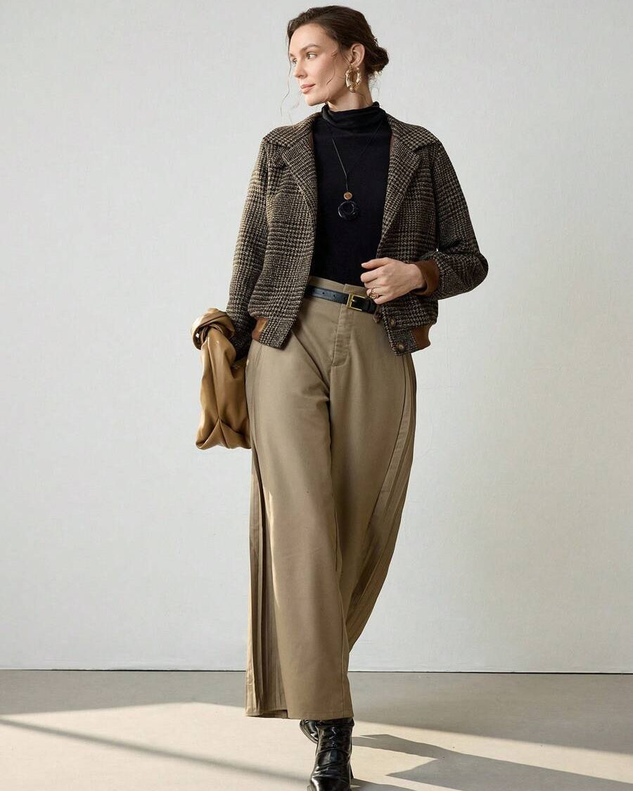 Blythe Cropped Tweed Jacket — Effortlessly Chic - - Jacket - Concept Fashionlab