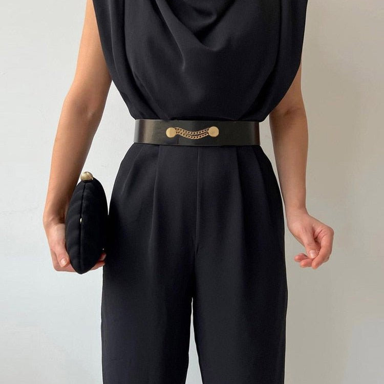Marlene - Eleganter Jumpsuit mit weitem Bein