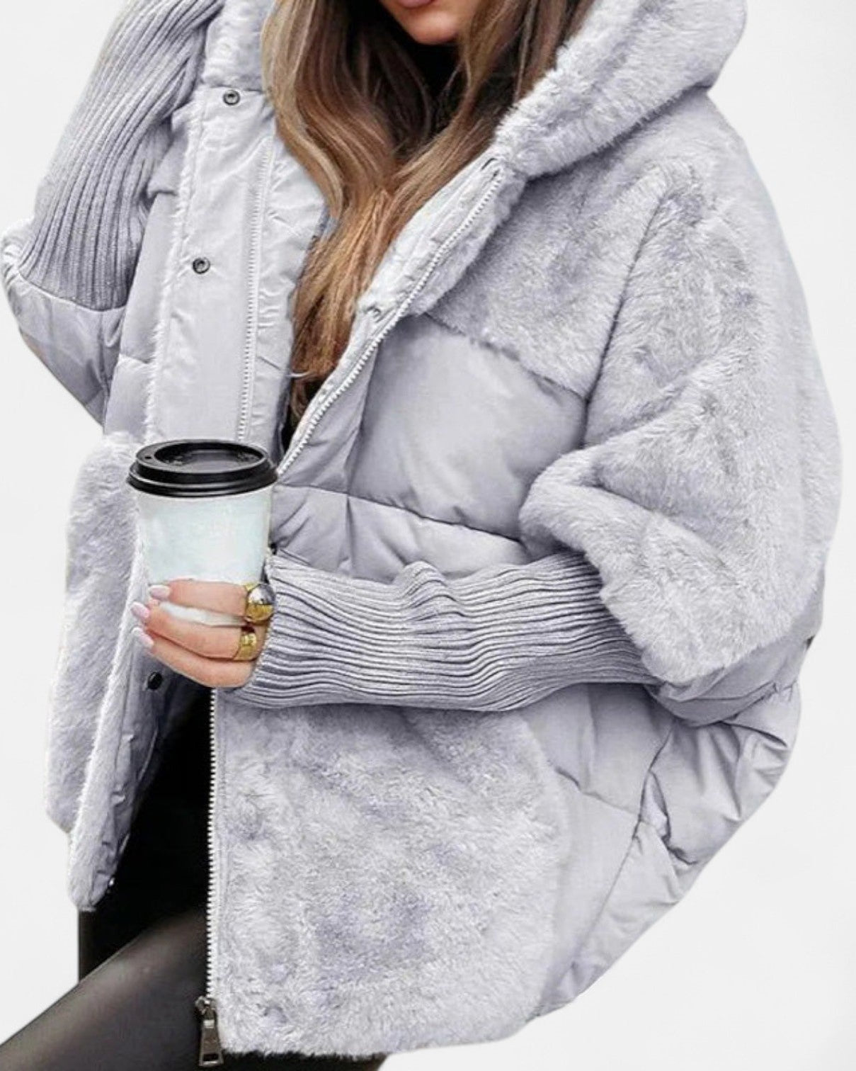 Jazlynnex Kuschelige Jacke – Komfort trifft klassischen Stil Damen - Grau - Damen > Jacken - Concept Fashionlab