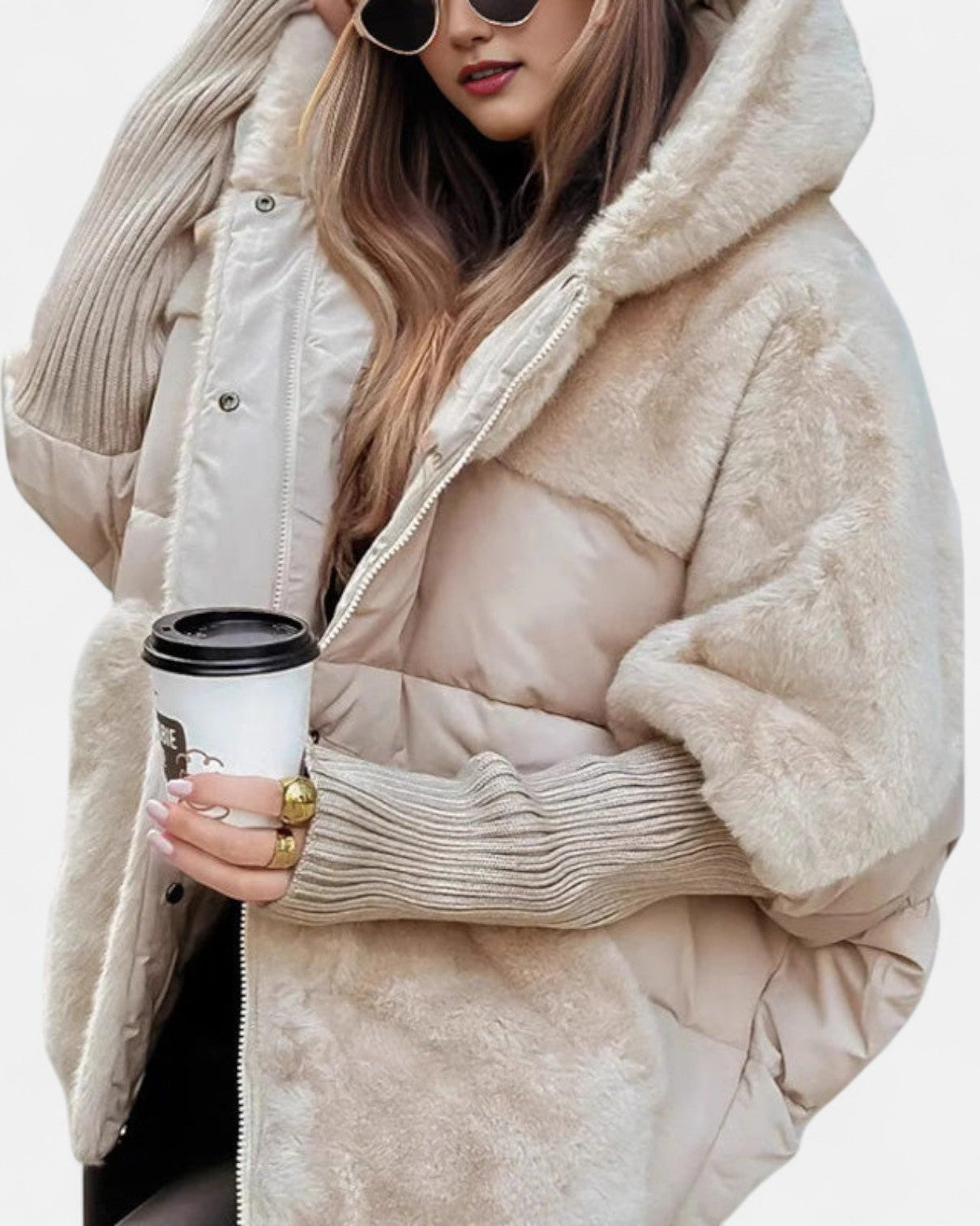 Jazlynnex Kuschelige Jacke – Komfort trifft klassischen Stil Damen - Beige - Damen > Jacken - Concept Fashionlab