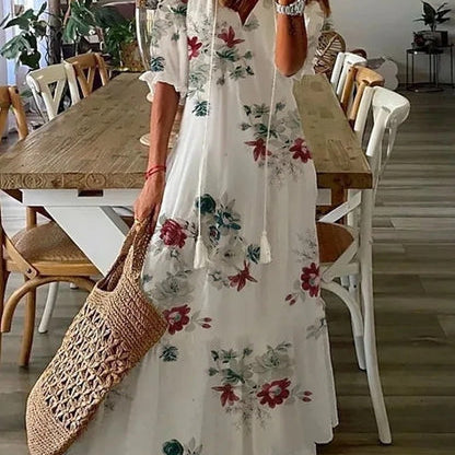 Beatrice - Boho-Kleid - Weiß 1 - - Cow Clothing