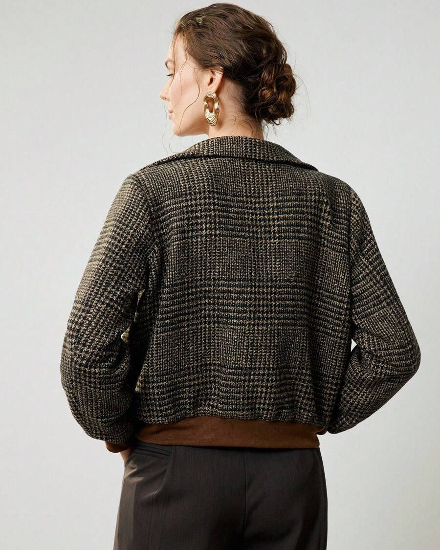 Blythe Cropped Tweed Jacket — Effortlessly Chic - - Jacket - Concept Fashionlab