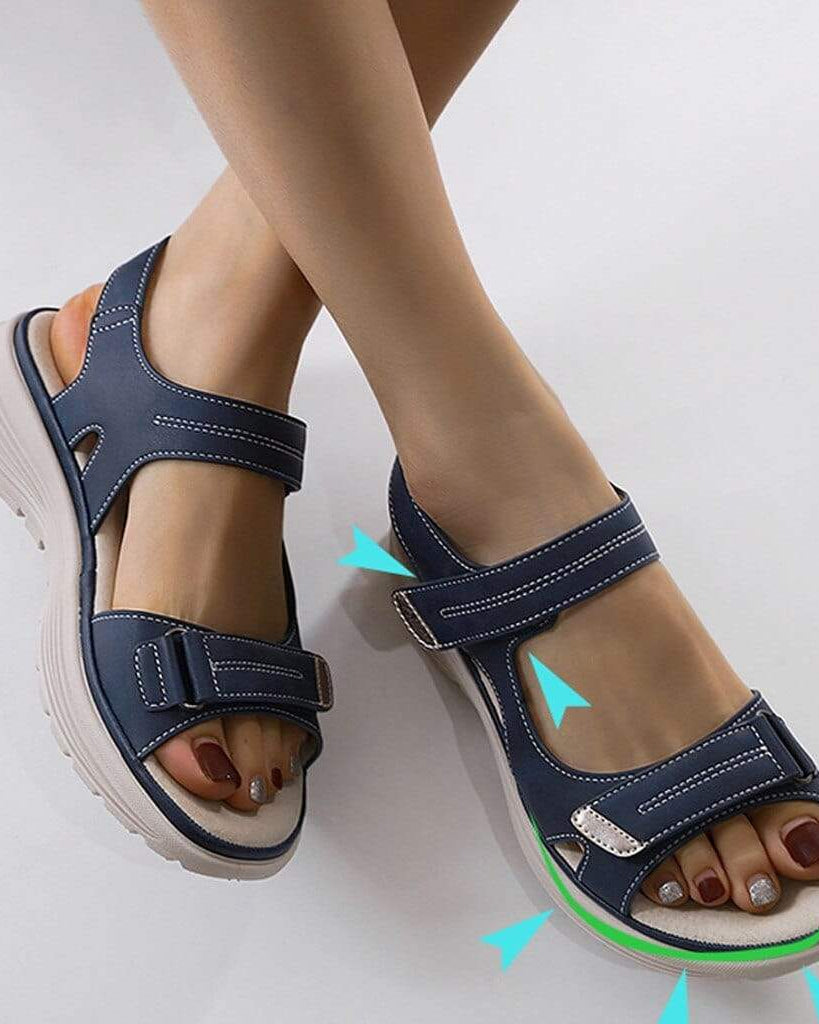 Wandersandalen Damen mit Doppelriemen - Komfortabel & Stabil - Blau - - Freya Kobenhavn