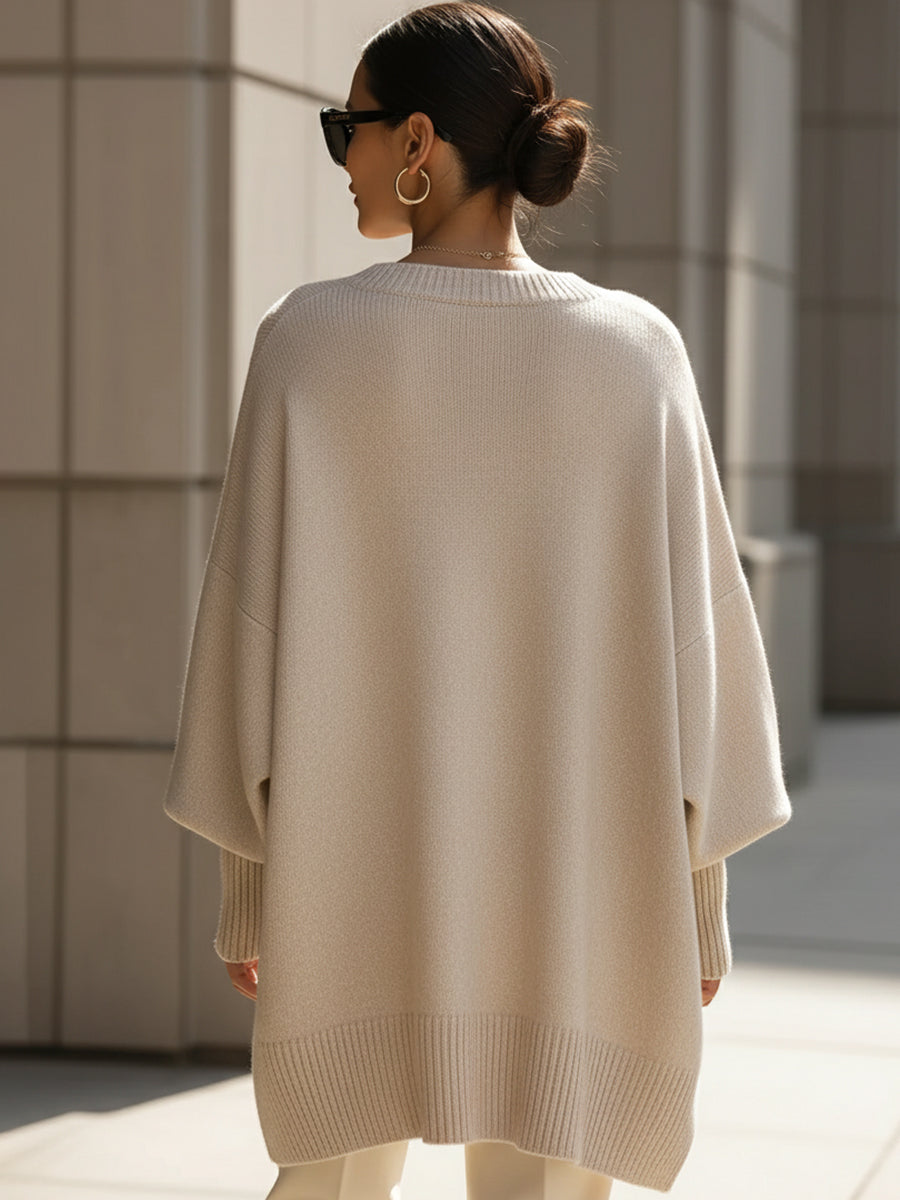 Mandy – Stylish Effortless Elegance Oversized Poncho - - Poncho - Concept Fashionlab