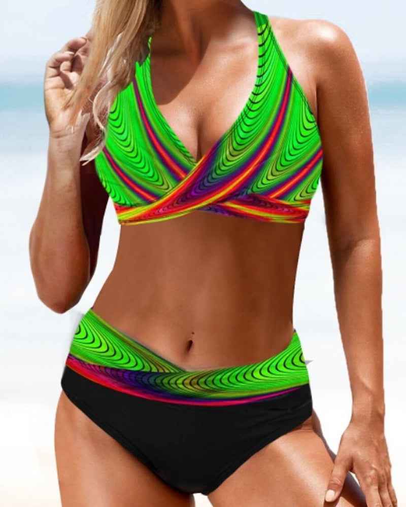 Eva - Fröhlicher farbiger Bikini