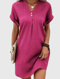 Damen gedrapiertes Minikleid
