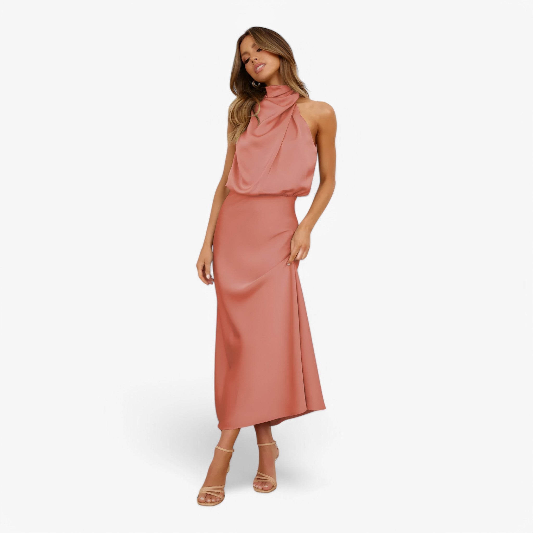 Vivienne | Satin-Kleid: raffinierte und elegante Ausstrahlung