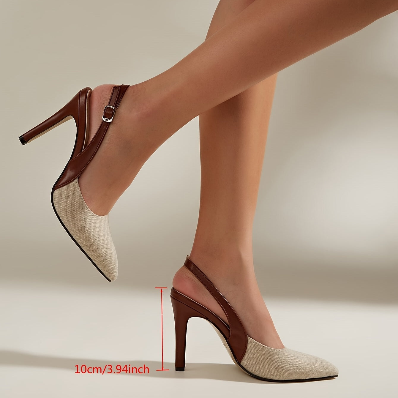 Amélie: Mutiger Kontrast-Slingback-Pumps Damen - - Damen > Heels - Concept Fashionlab
