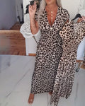Ember Luxe Leopardenmuster-Kleid